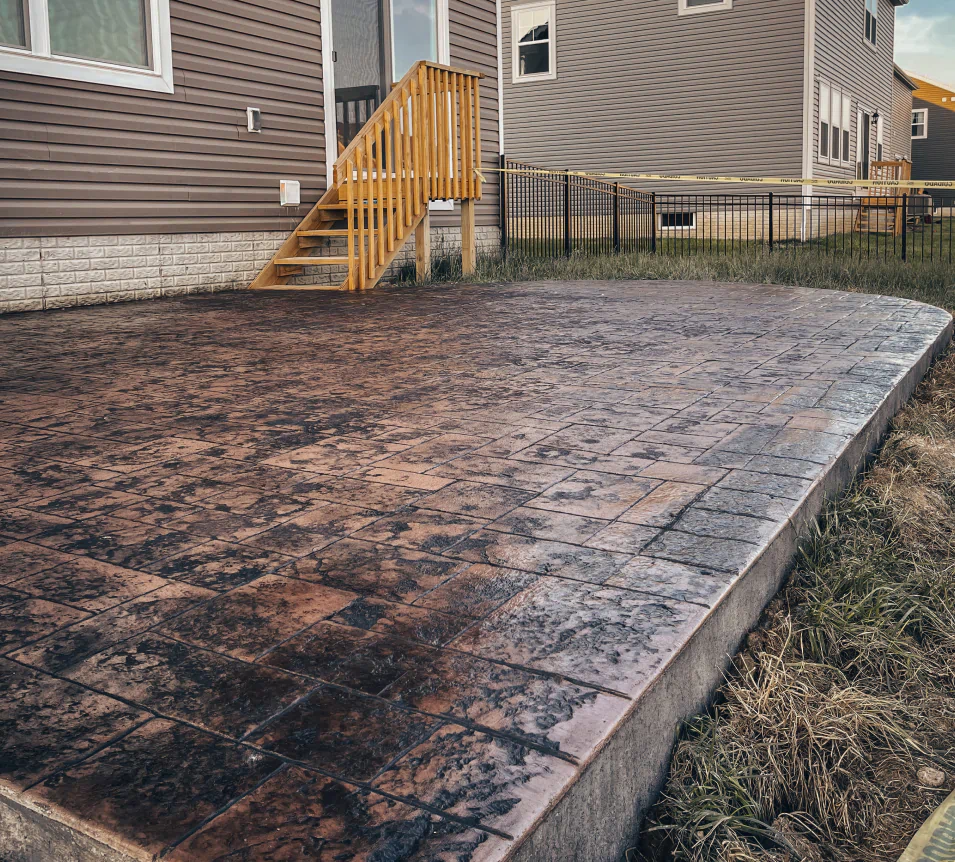 stamped concrete patio sp